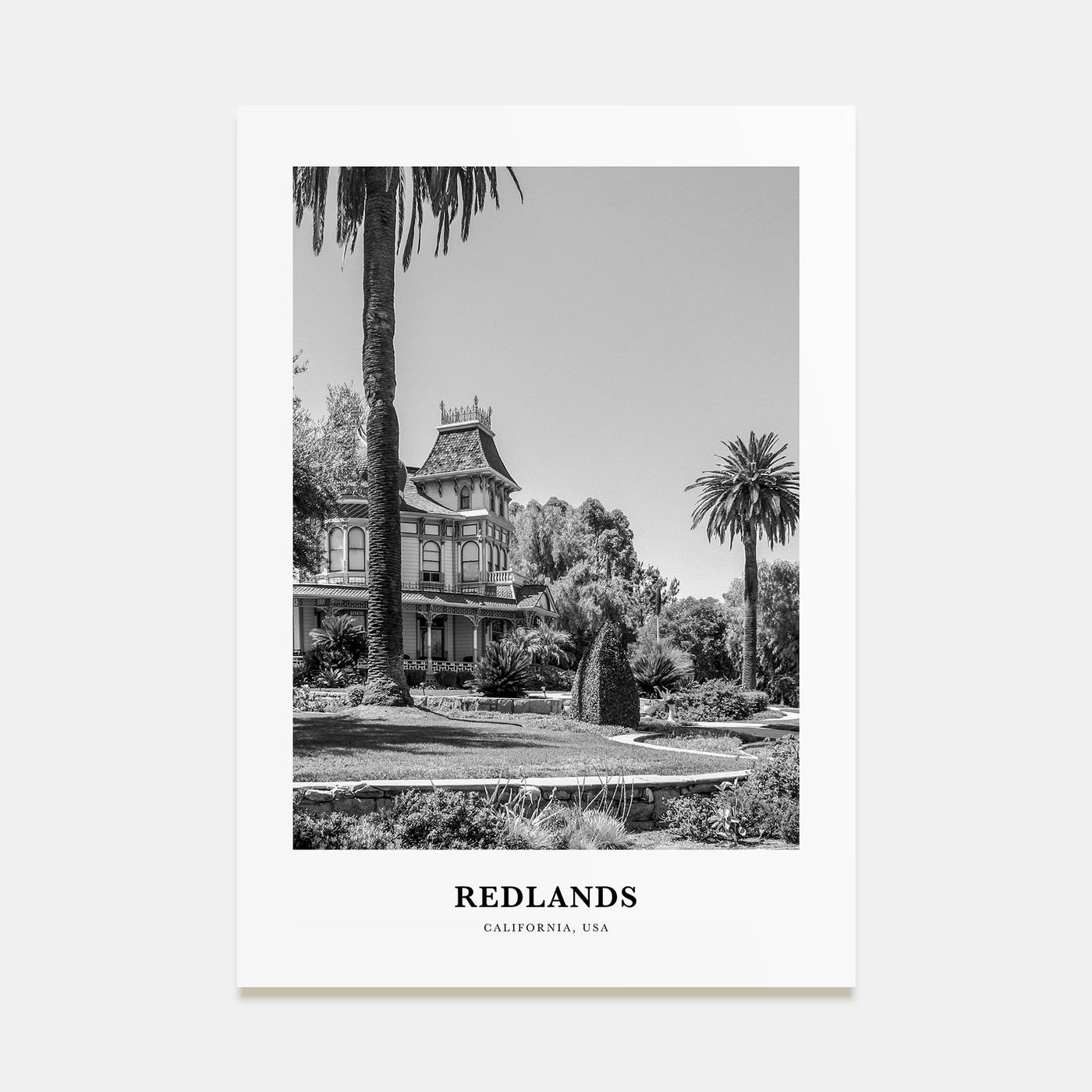 Redlands Portrait B&W Poster