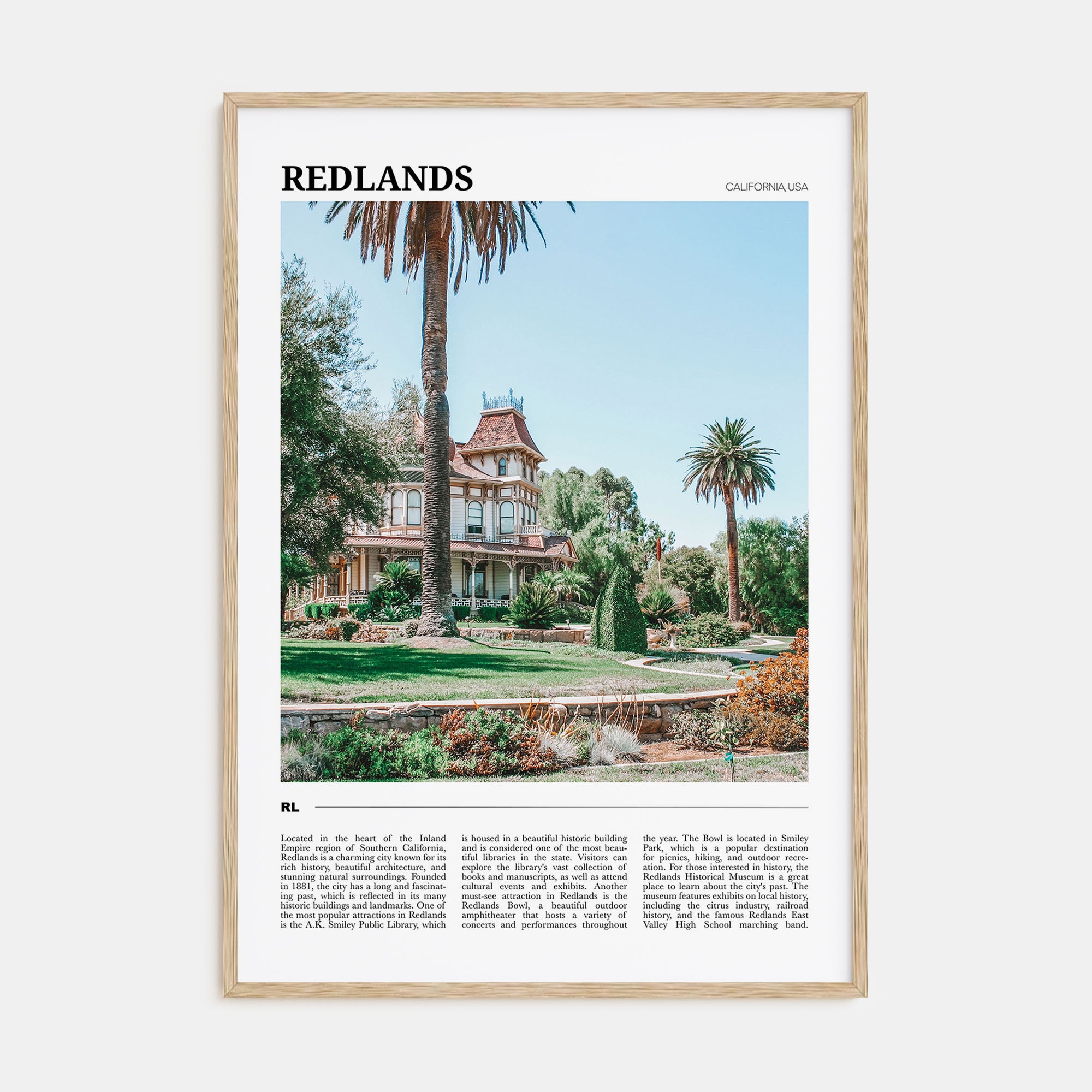 Redlands Travel Color Poster