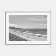 Redondo Beach Landscape B&W Poster