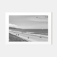 Redondo Beach Landscape B&W Poster