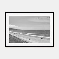Redondo Beach Landscape B&W Poster