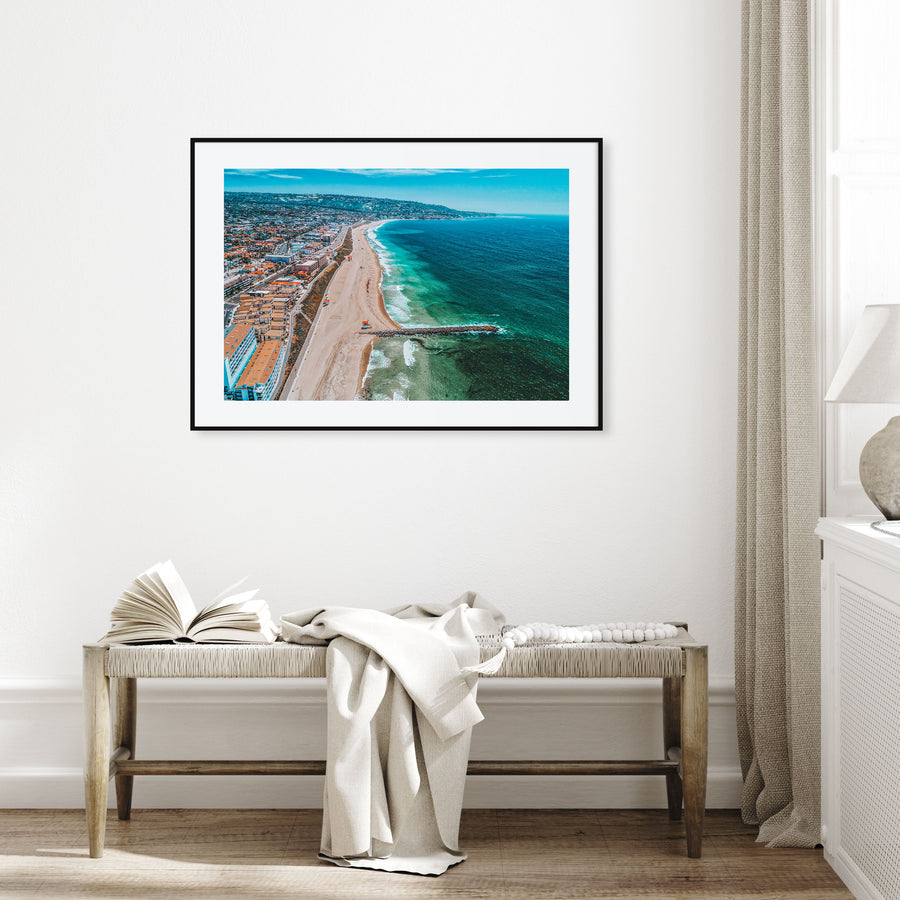 Redondo Beach Landscape Color Poster