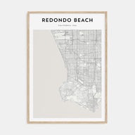 Redondo Beach Map Portrait Poster