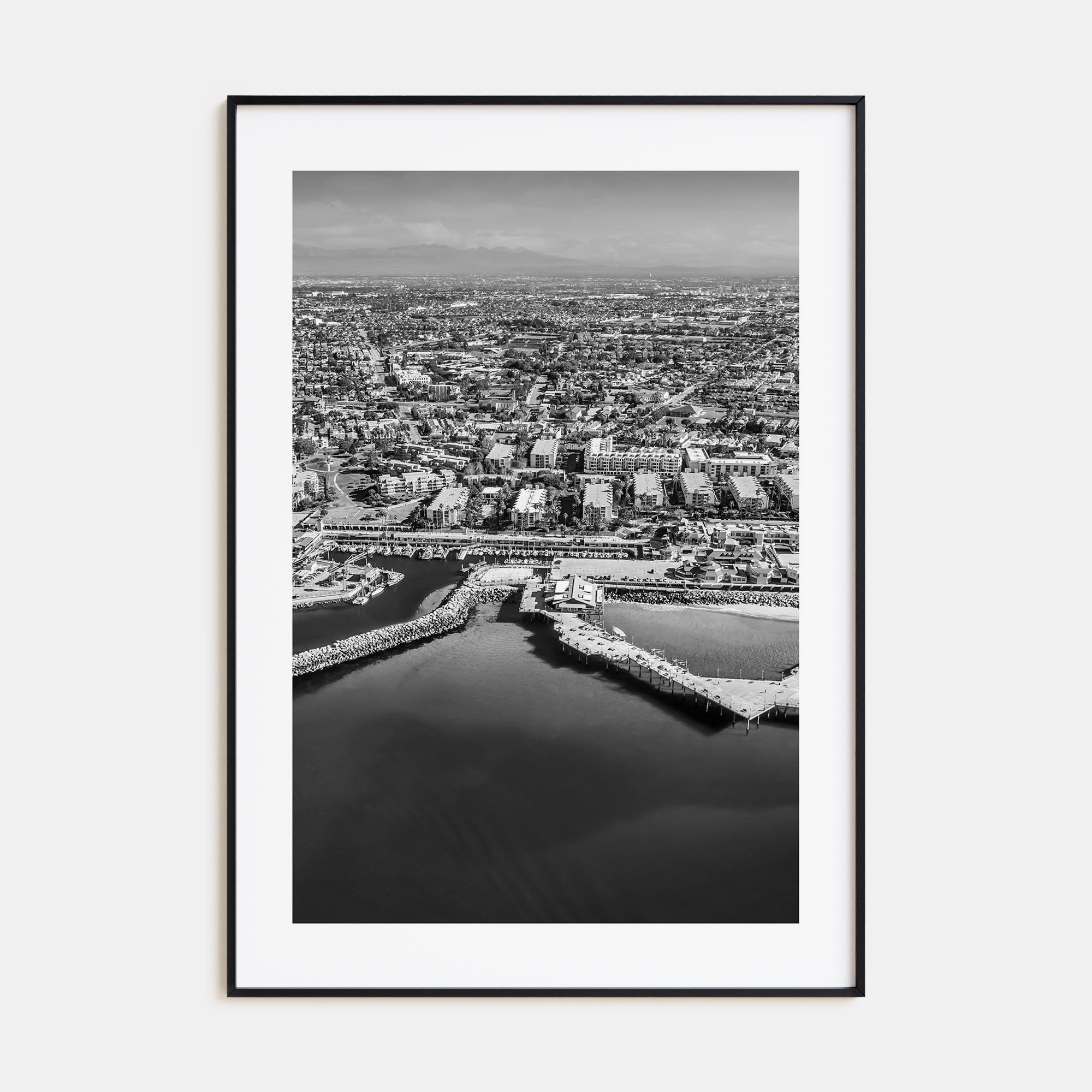Redondo Beach Photo B&W Poster