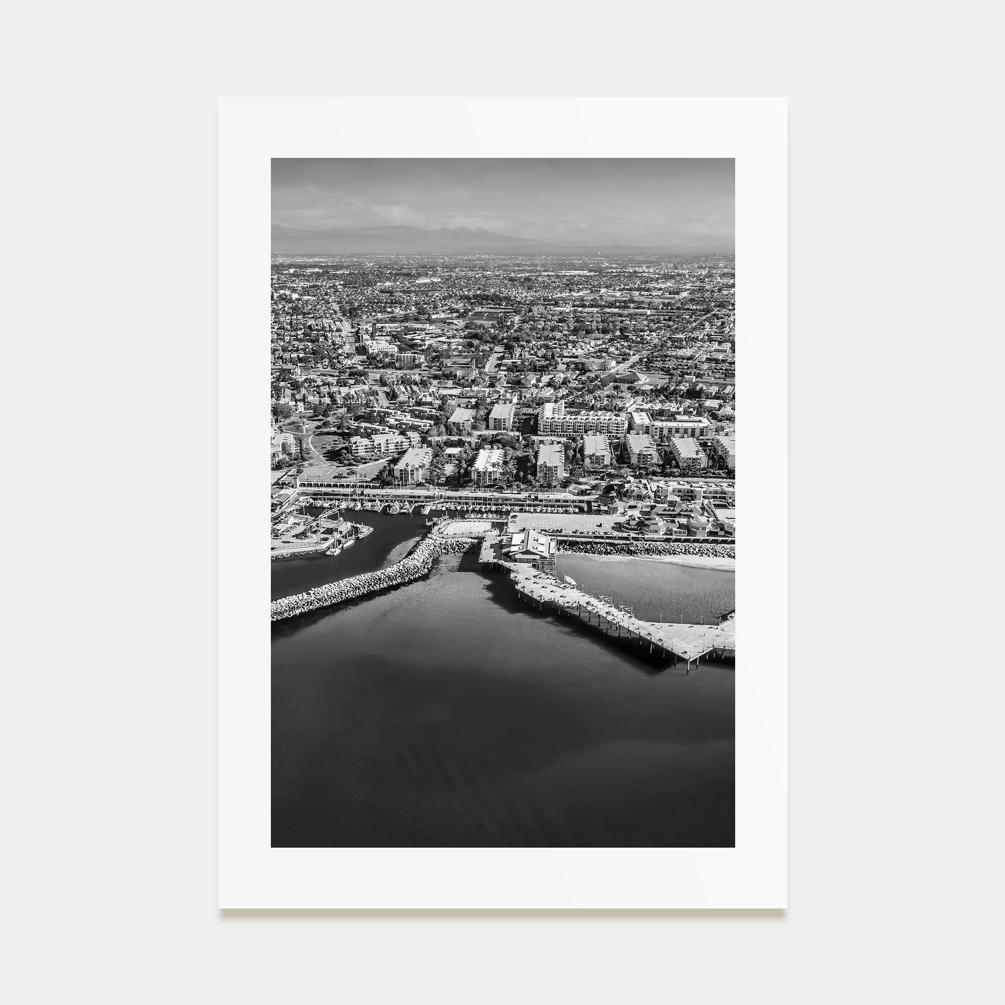 Redondo Beach Photo B&W Poster
