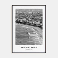 Redondo Beach Portrait B&W Poster