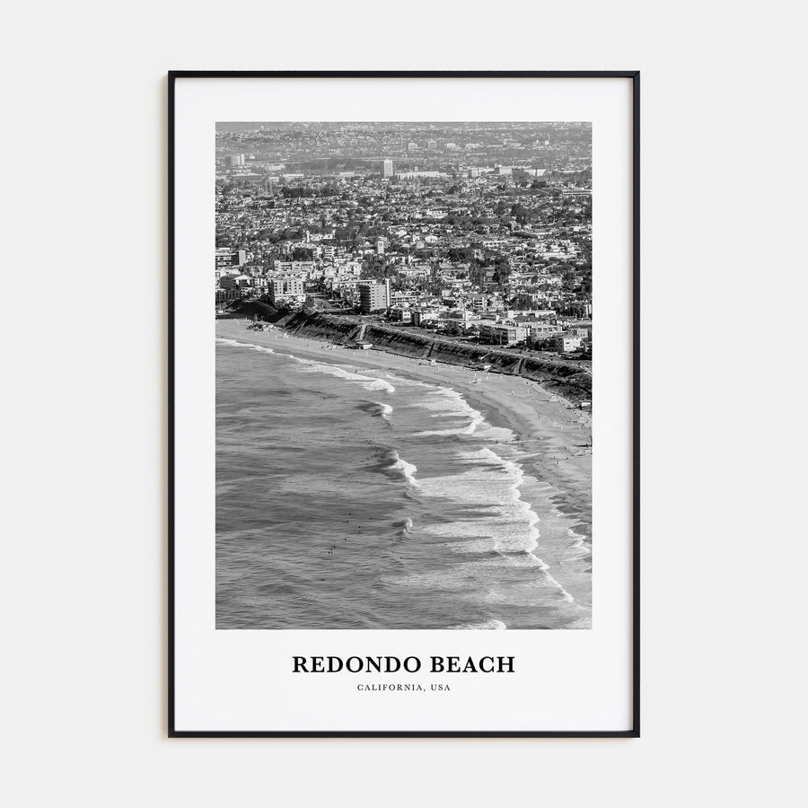 Redondo Beach Portrait B&W Poster