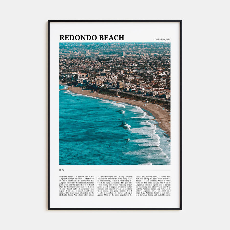 Redondo Beach Travel Color Poster