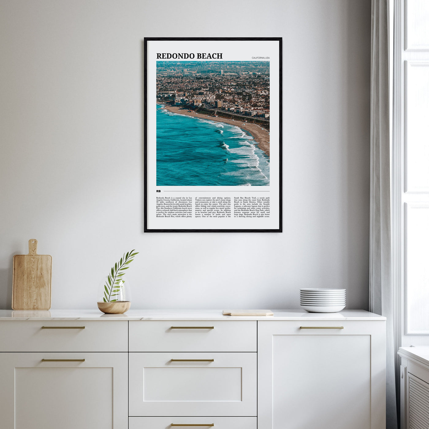 Redondo Beach Travel Color Poster