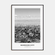 Redwood City Portrait B&W Poster