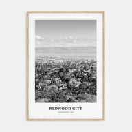 Redwood City Portrait B&W Poster