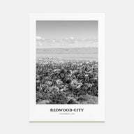 Redwood City Portrait B&W Poster