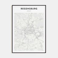 Regensburg Map Portrait Poster