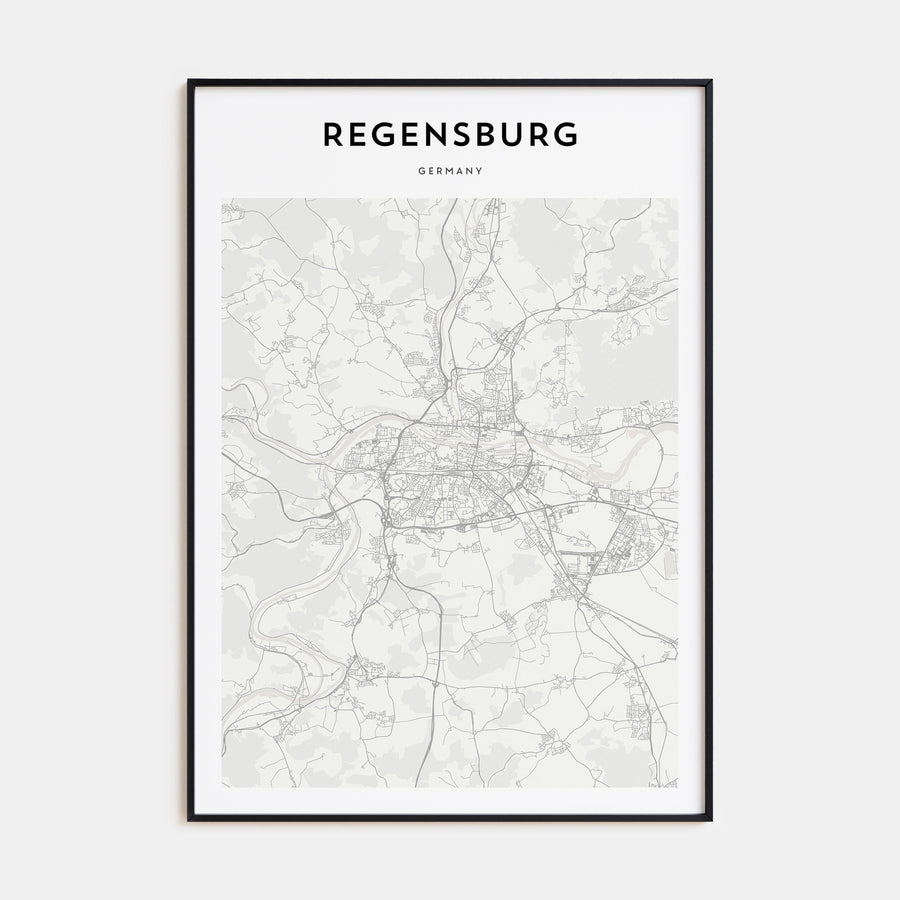 Regensburg Map Portrait Poster