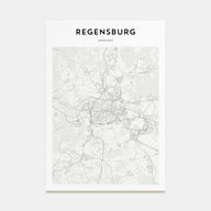 Regensburg Map Portrait Poster