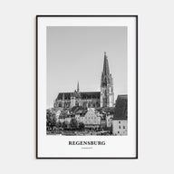 Regensburg Portrait B&W Poster