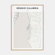 Reggio Calabria Map Portrait Poster