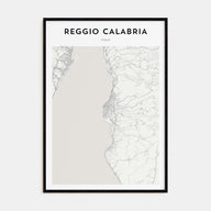 Reggio Calabria Map Portrait Poster