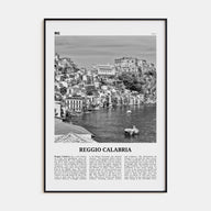 Reggio Calabria Travel B&W Poster