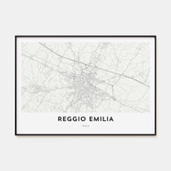 Reggio Emilia Map Landscape Poster