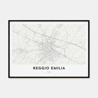 Reggio Emilia Map Landscape Poster