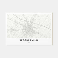 Reggio Emilia Map Landscape Poster