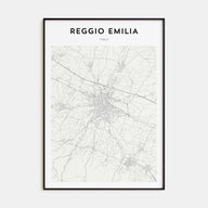 Reggio Emilia Map Portrait Poster