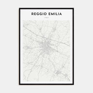 Reggio Emilia Map Portrait Poster