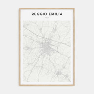 Reggio Emilia Map Portrait Poster