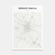 Reggio Emilia Map Portrait Poster
