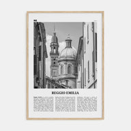 Reggio Emilia Travel B&W Poster