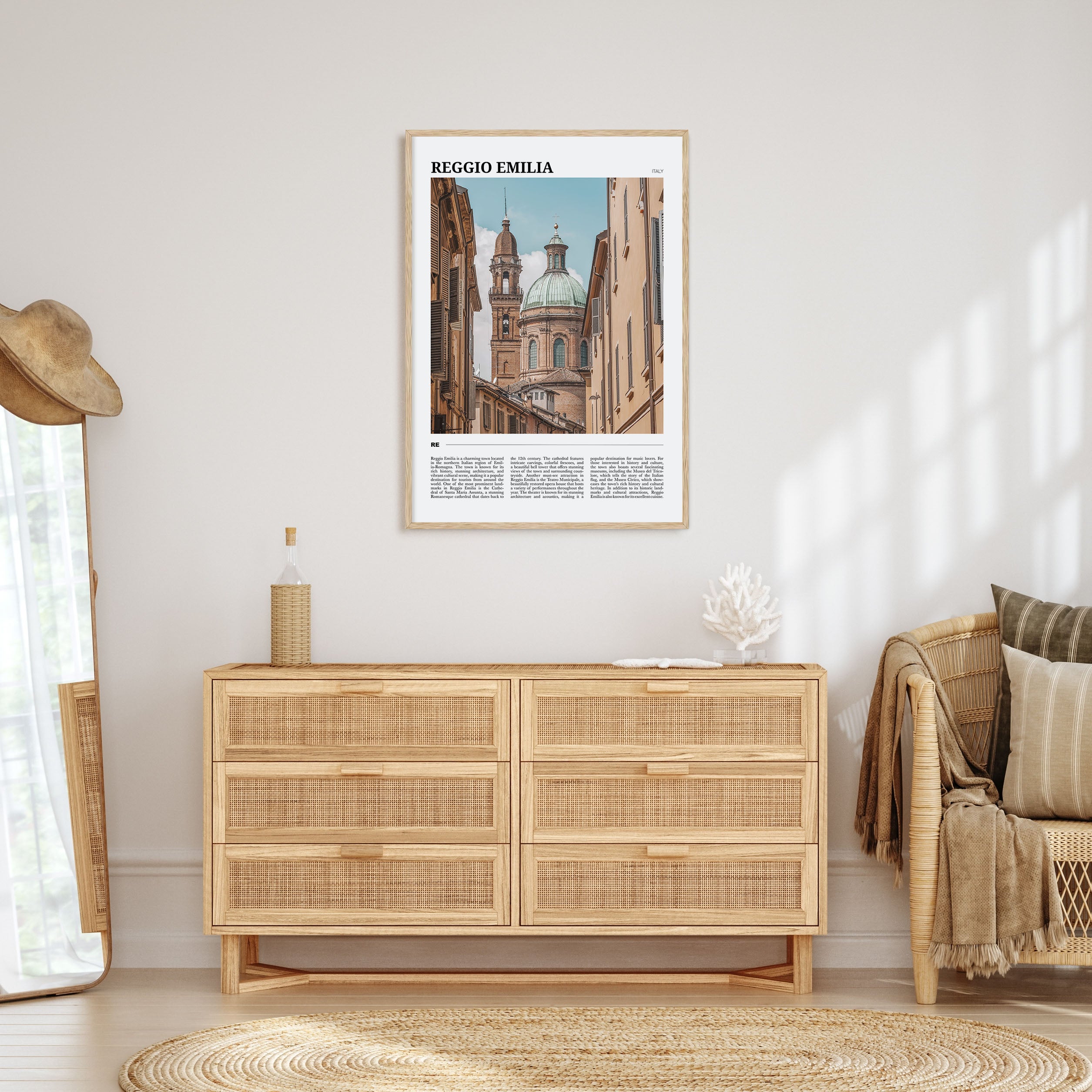 Reggio Emilia Travel Color Poster
