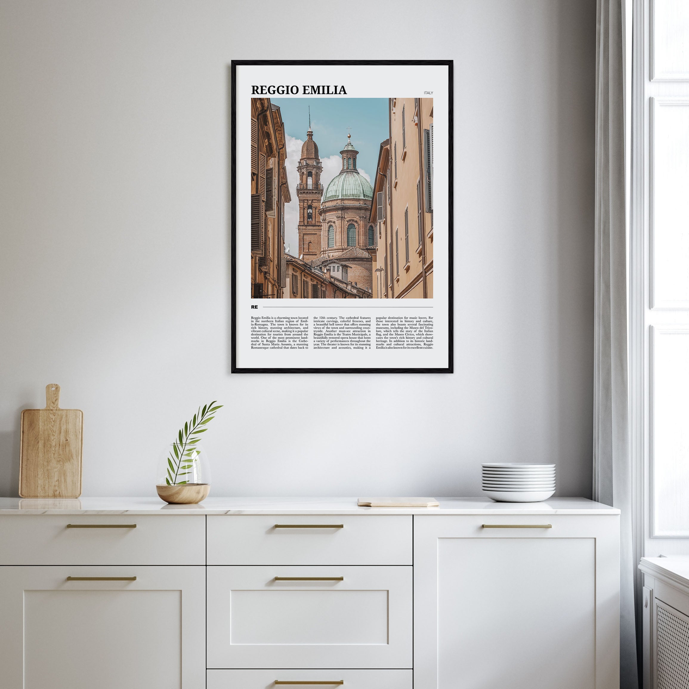 Reggio Emilia Travel Color Poster