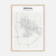 Regina Map Portrait Poster