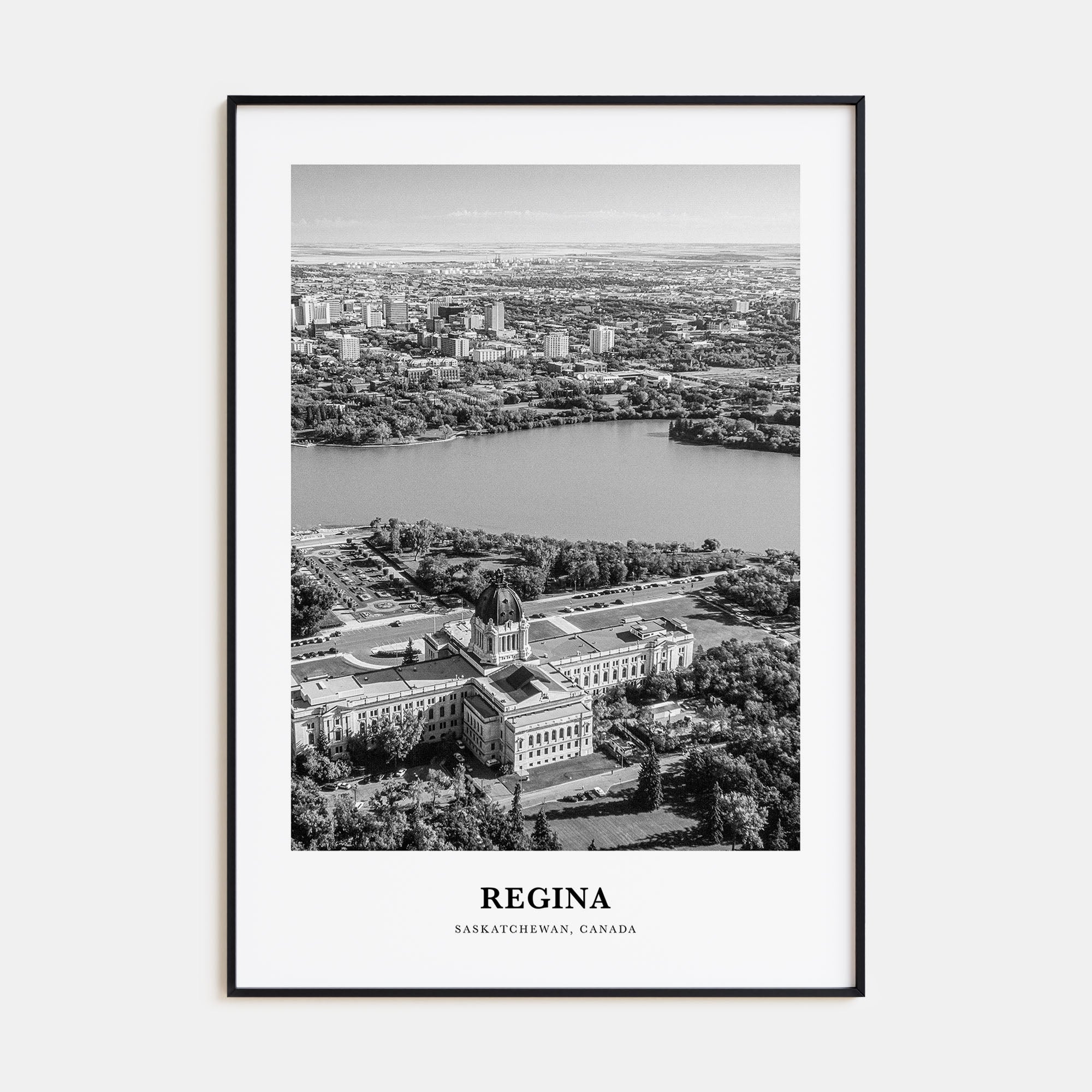 Regina Portrait B&W Poster