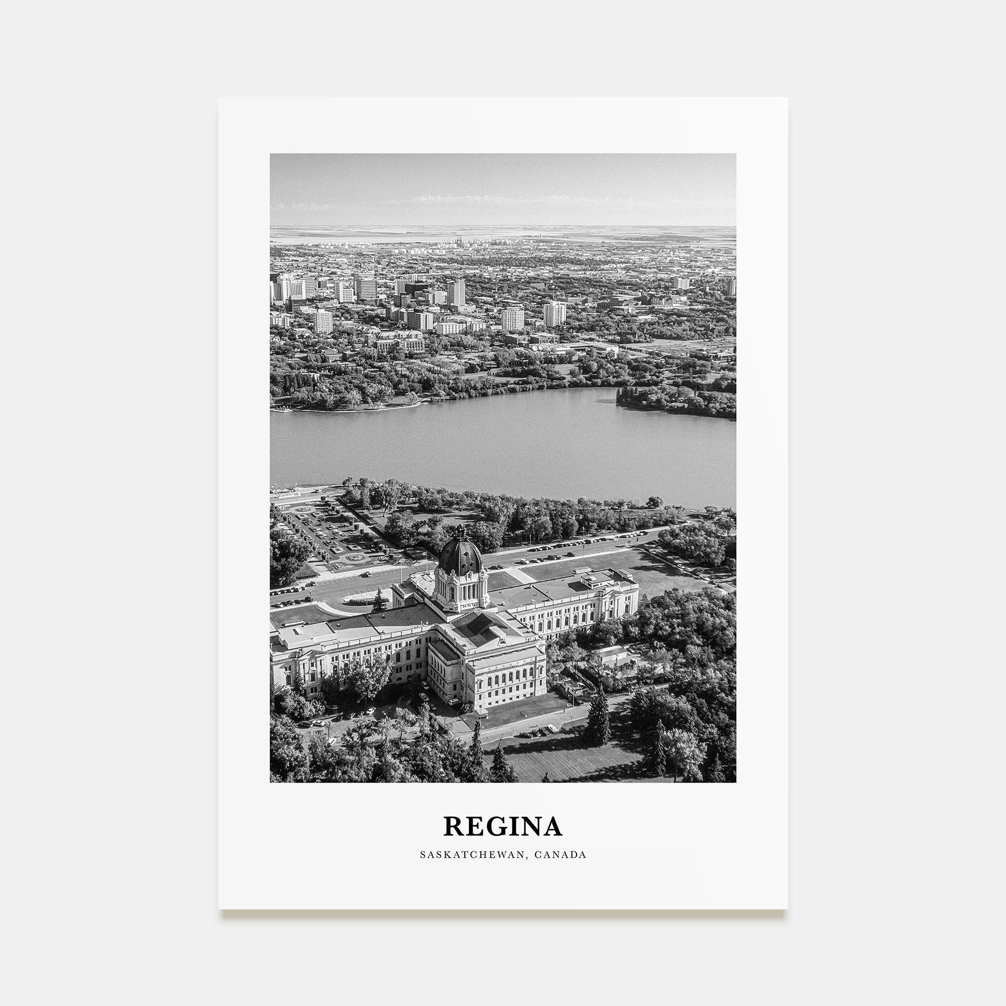 Regina Portrait B&W Poster