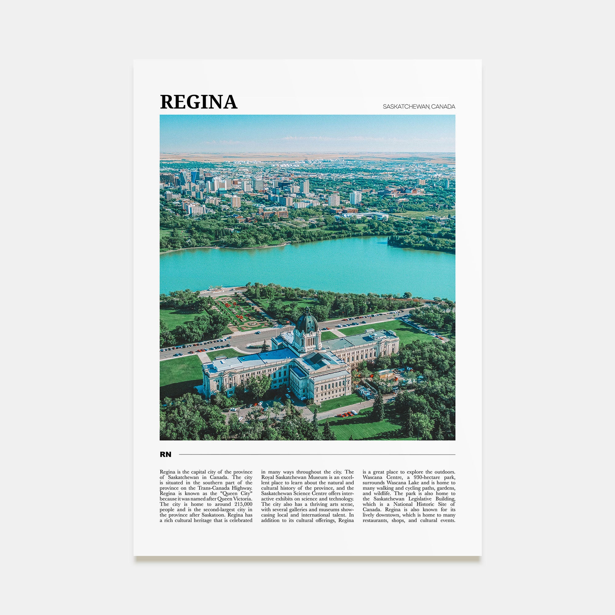 Regina Travel Color Poster