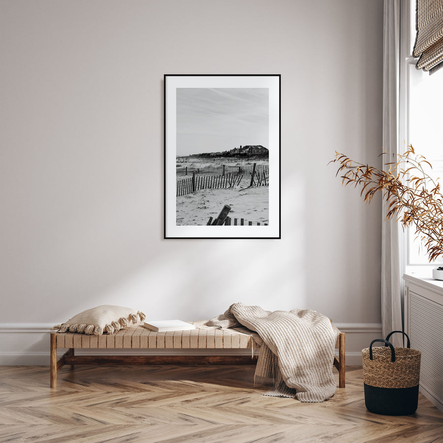Rehoboth Beach Photo B&W Poster