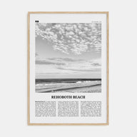 Rehoboth Beach Travel B&W Poster