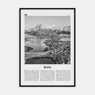 Reine Travel B&W Poster