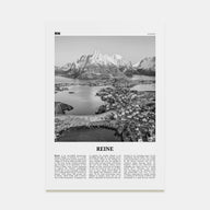 Reine Travel B&W Poster