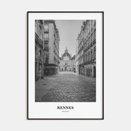 Rennes Portrait B&W Poster