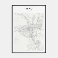 Reno Map Portrait Poster