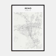 Reno Map Portrait Poster