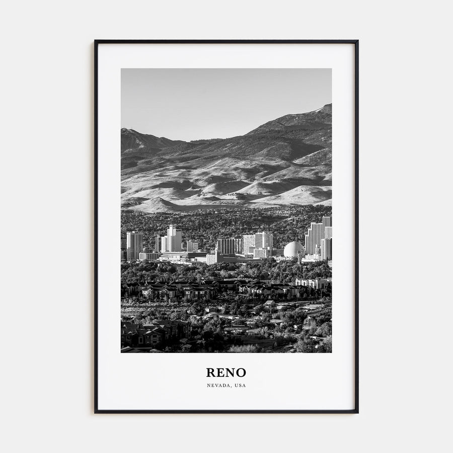 Reno Portrait B&W Poster