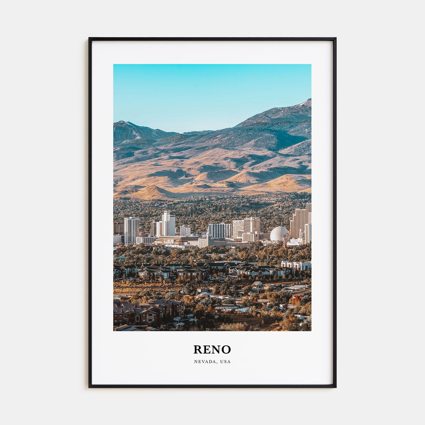 Reno Portrait Color Poster