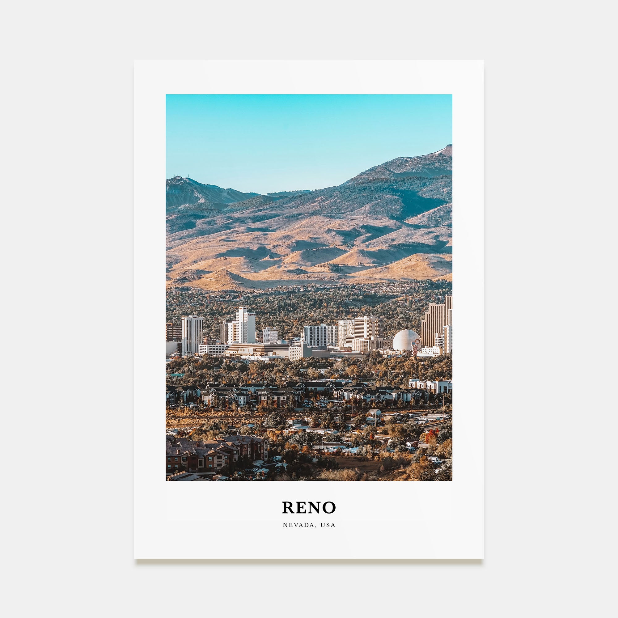 Reno Portrait Color Poster