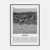 Renton Travel B&W Poster