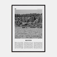 Renton Travel B&W Poster