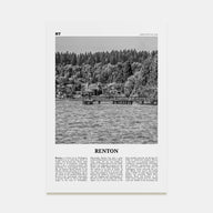 Renton Travel B&W Poster